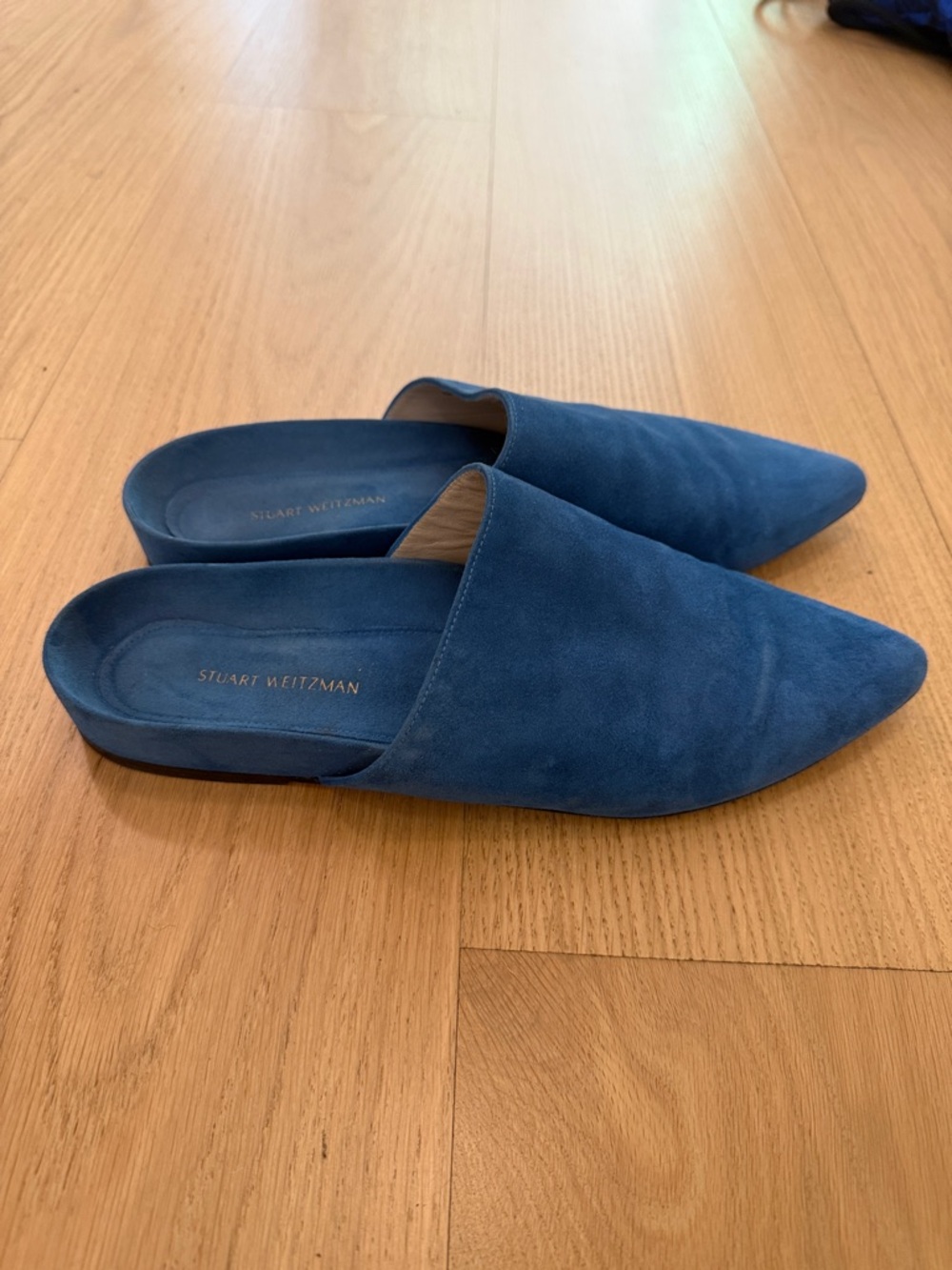 ✨STUART WEITZMAN✨Studio Pointy Toe Flat Mule - Picture 5 of 6